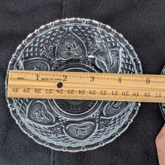 Vintage Crystal Trinket Box, Sugar Dish, Candy Bowl - Picture 7 of 8